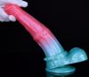 Alien Beast Cyan Rainbow 9.3 "Dildo - B