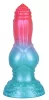 Alien Beast Cyan Rainbow – színes, 7.9" dildó