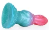 Alien Beast Cyan Rainbow – színes, 7.9" dildó
