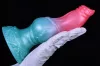 Alien Beast Cyan Rainbow – színes, 7.9" dildó