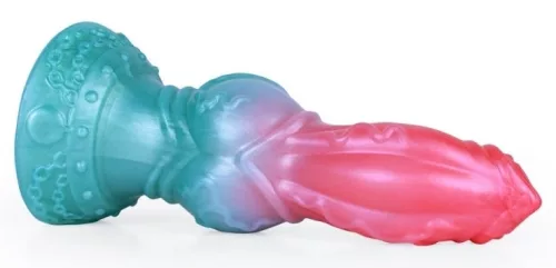 Alien Beast Cyan Rainbow – színes, 7.9" dildó