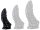 Phen Dildo S – prémium fekete szilikon 15 cm-es vibrátor