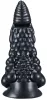 Phen Dildo M – 18 cm-es prémium fekete dildó