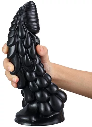 Phen Dildo M – 18 cm-es prémium fekete dildó