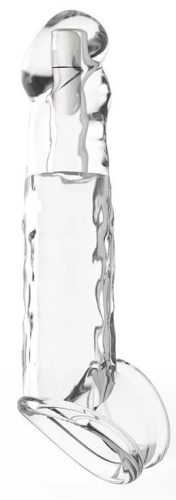 Silyvizz - vibráló pénisz hüvely, áttetsző 16 x 4 cm