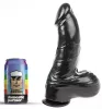 DP84B Grenadier – prémium fekete dildó 18 x 8 cm
