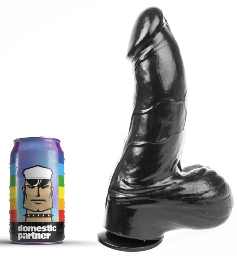 DP84B Grenadier – prémium fekete dildó 18 x 8 cm