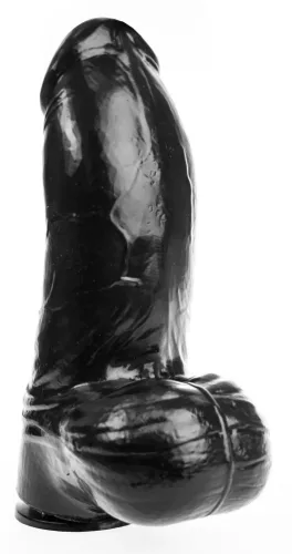DP84B Grenadier – prémium fekete dildó 18 x 8 cm