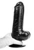 Dildo DP89B Funker XL – prémium fekete intim eszköz 18 cm