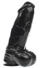 Dildo DP92B Panzer – prémium fekete 18 cm-es intim játék