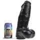 Dildo DP93B Panzer XL – prémium fekete dildó 21 x 9 cm