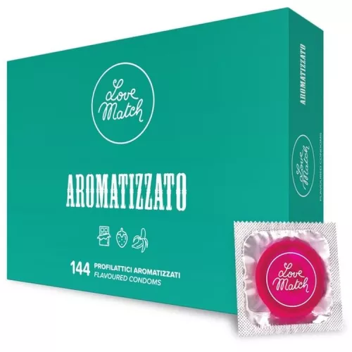 Love Match 144 darabos aromás óvszer csomag