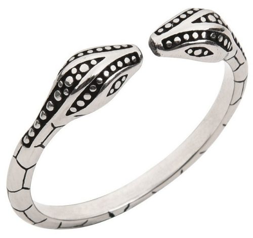 Két kígyó – stílusos prémium akácgyümölcs gyűrű