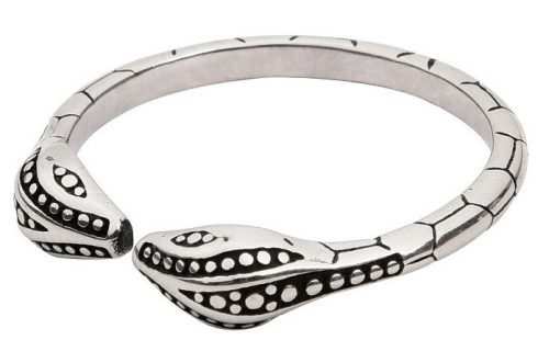 Két kígyó – stílusos prémium akácgyümölcs gyűrű