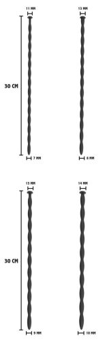 Prémium 4 db-osa - haladó húgycső tágító rúd 30 cm-ig