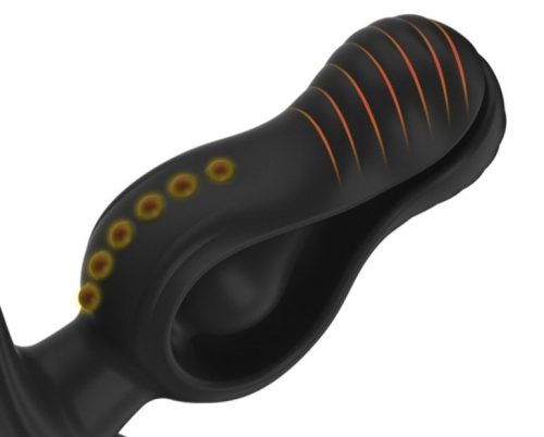 Virág alakú felfújható anális dugó - 9 x 4,8 cm