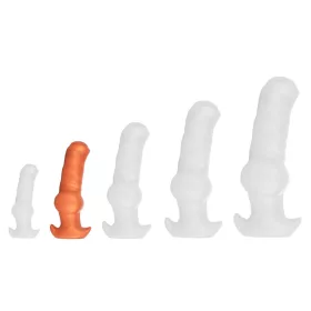   Plug Dogsit S – prémium narancssárga anális kényeztető 11 cm