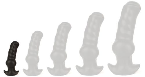 Plug Dogsit XS – prémium anális izgató, fekete 9 cm