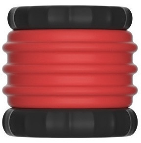 Soqlo ballstretcher – prémium piros-fekete herefeszítő 35 mm