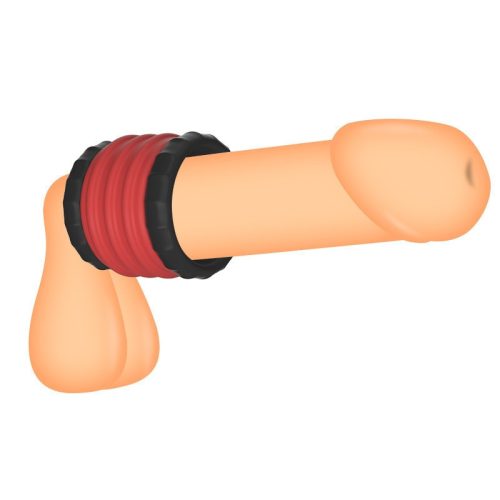 Soqlo ballstretcher – prémium piros-fekete herefeszítő 35 mm