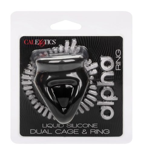 Alpha Dual – prémium szilikon herefeszítő fekete