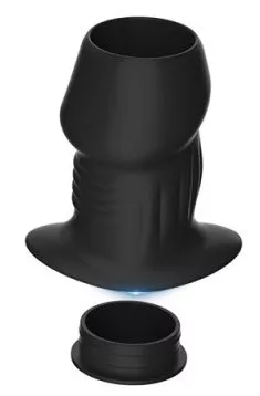 Euhlo Plug Tunnel – prémium, fekete anális plug 5x3,5cm