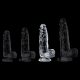 Átlátszó, intim élvezetekhez – 15 cm-es dildo