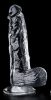 Átlátszó XL dildó – 16 x 4.5 cm, érzéki élmény 