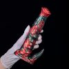 Iktorix – prémium szilikon dildó, 20 cm - fekete-piros