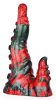Bukolix – prémium fekete-piros dildó 16 x 5 cm