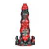 Hortarix – prémium fekete-piros dildó 19 x 5,5 cm