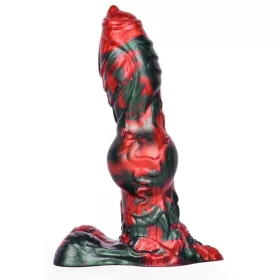   Caliorix – prémium vibráló dildó, 20,5 x 7 cm, fekete-piros