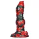 Florix – prémium fekete-piros dildó 20 x 7 cm