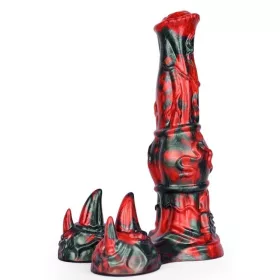 Jofortix – prémium fekete-piros dildo 23 x 7 cm