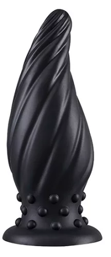 Plug Spiral Pik M – spirális anális kényeztető, fekete