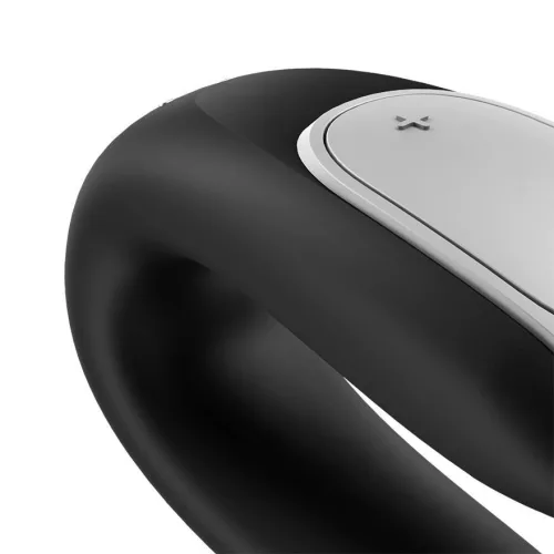 Satisfyer Double Fun okos csikló- és G-pont-stimuláló párvibrátor - fekete