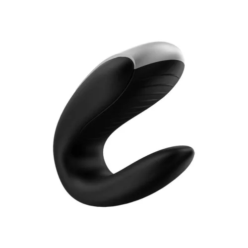 Satisfyer Double Fun okos csikló- és G-pont-stimuláló párvibrátor - fekete