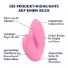 Satisfyer Love Riot ujjvibrátor - rózsaszín, 12 program