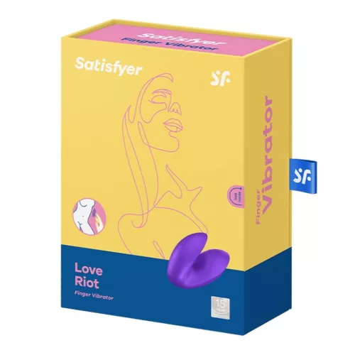 Satisfyer Love Riot ujjvibrátor - lila, 12 program