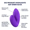 Satisfyer Love Riot ujjvibrátor - lila, 12 program