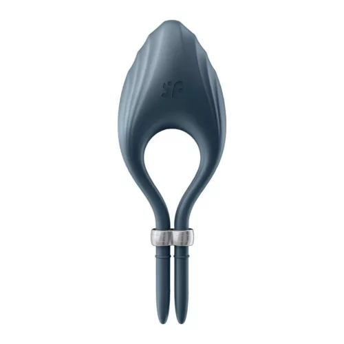 Satisfyer Duelist vibráló péniszgyűrű - kék, 12 program