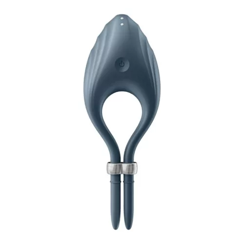 Satisfyer Duelist vibráló péniszgyűrű - kék, 12 program