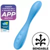 Satisfyer G-spot Flex 4+ okos G-pont-vibrátor - fekete, 12 program