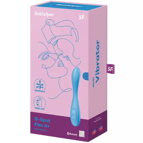 Satisfyer G-spot Flex 4+ okos G-pont-vibrátor - fekete, 12 program