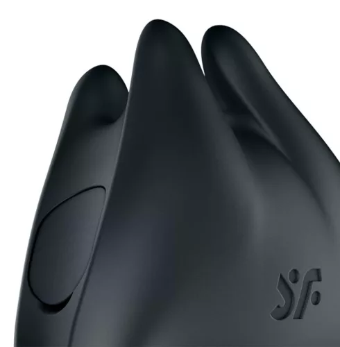 Satisfyer Perfect Pair 1 vibráló péniszgyűrű - fekete, 4,5cm, 12 program