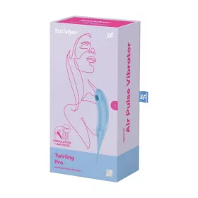   Satisfyer Twirling Pro kétmotoros léghullámos vibrátor - kék
