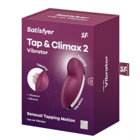 Satisfyer Tap & Climax 2 vibrátor - piros