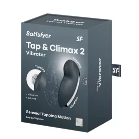 Satisfyer Tap & Climax 2 vibrátor - szürke, 11 program