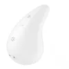 Satisfyer Dew Drop vibráló csiklóizgató - fehér, 12 program