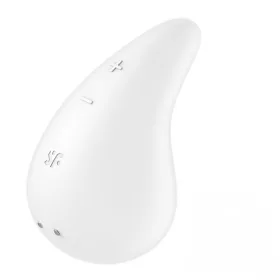   Satisfyer Dew Drop vibráló csiklóizgató - fehér, 12 program